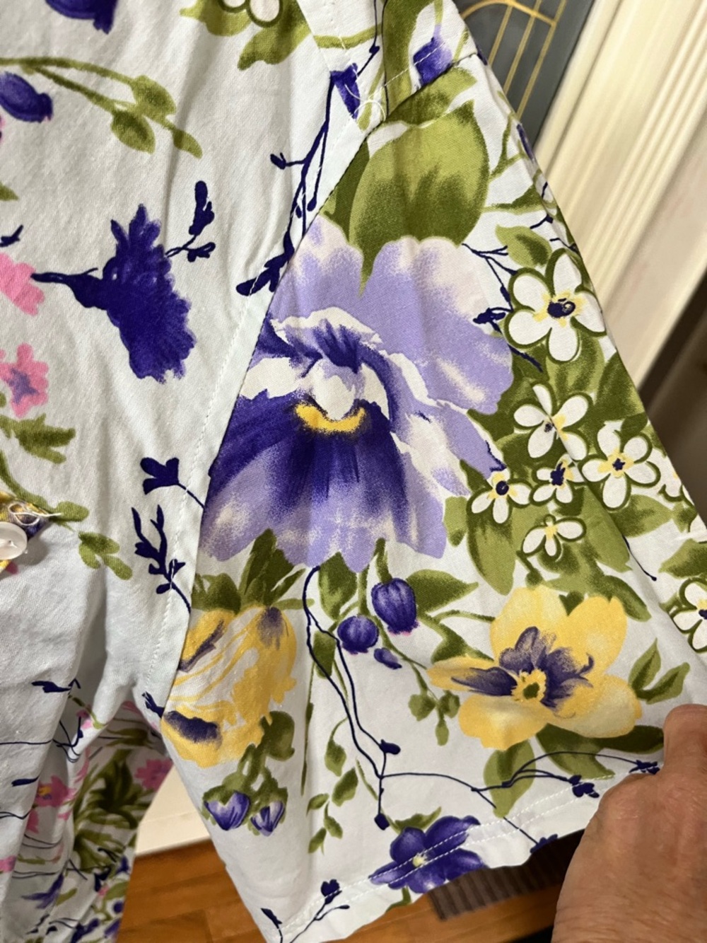 Erika Woman 3X Floral Button Front Blouse Cottagecore Plus Size 90’s Top - Picture 5 of 7